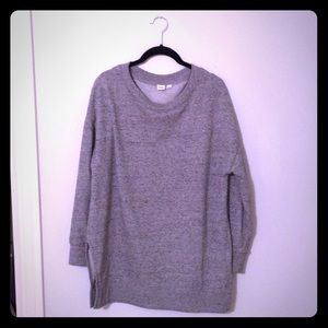 Gap women’s lg long/long sleeve grey sweatshirt